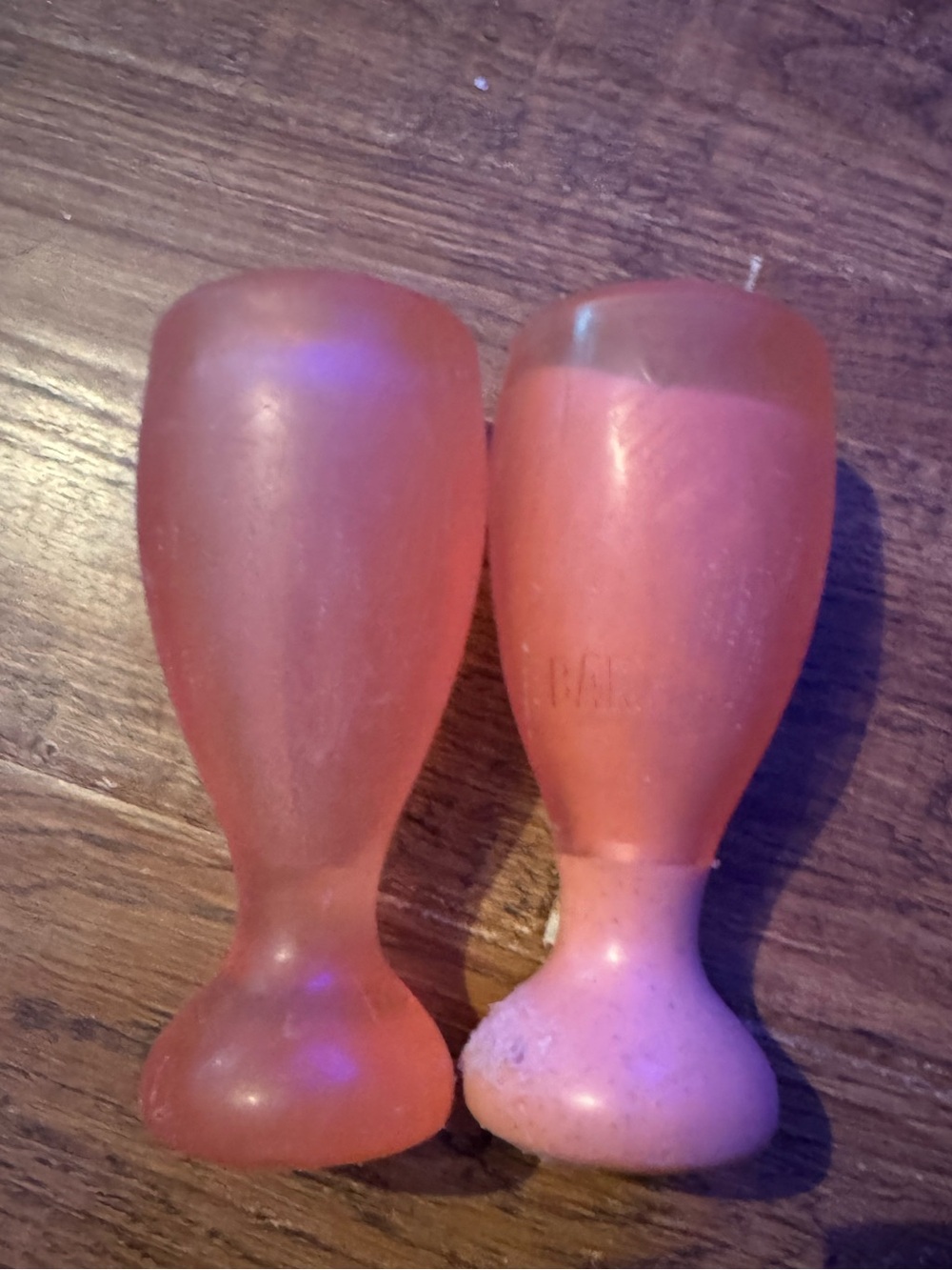 Bark Box Super Chewer Rose pink Chompagne flutes rubber & nylon L Dog Toy set